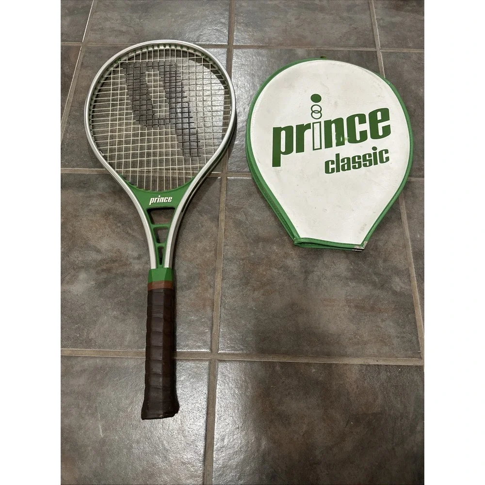 Vintage Prince Classic Aluminum 1982 Tennis Racquet And Cover 4‎ 1/2